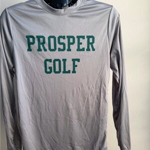 Prosper Golf Gray Long Sleeve Shirt